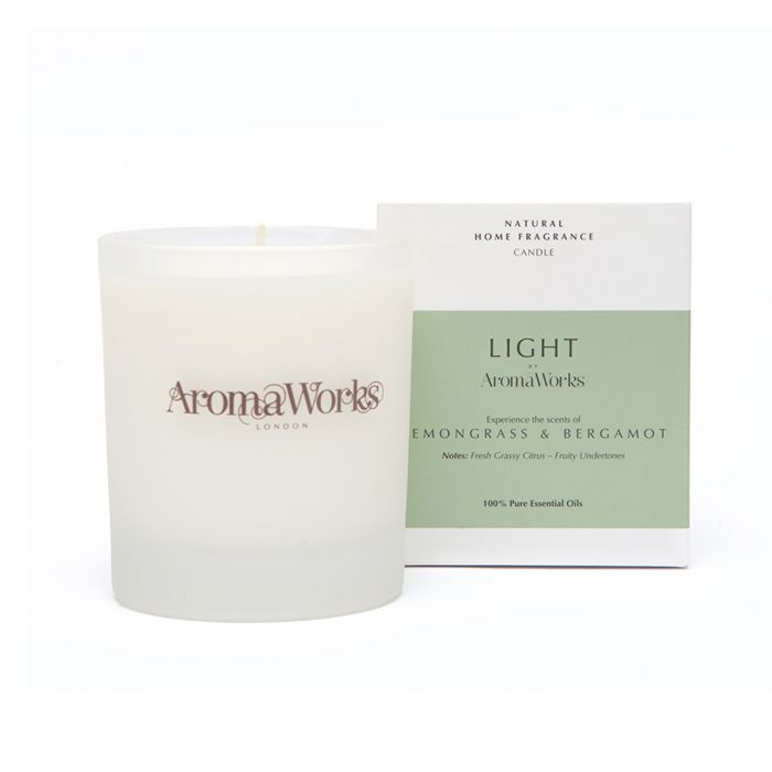 AromaWorks Lemongrass & Bergamot Candle
