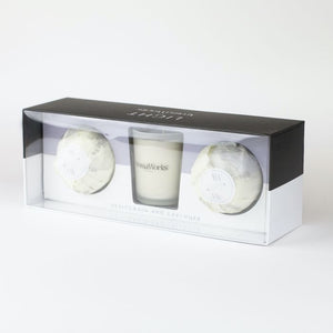 AromaWorks Petitgrain & Lavender 10cl Candle & Mini Aromabomb Gift Set
